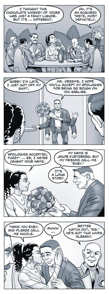 Strip 99 of Quantum Vibe