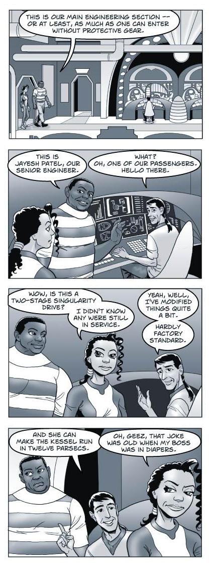 Strip 124 of Quantum Vibe